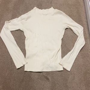 Brandy melville white mock neck